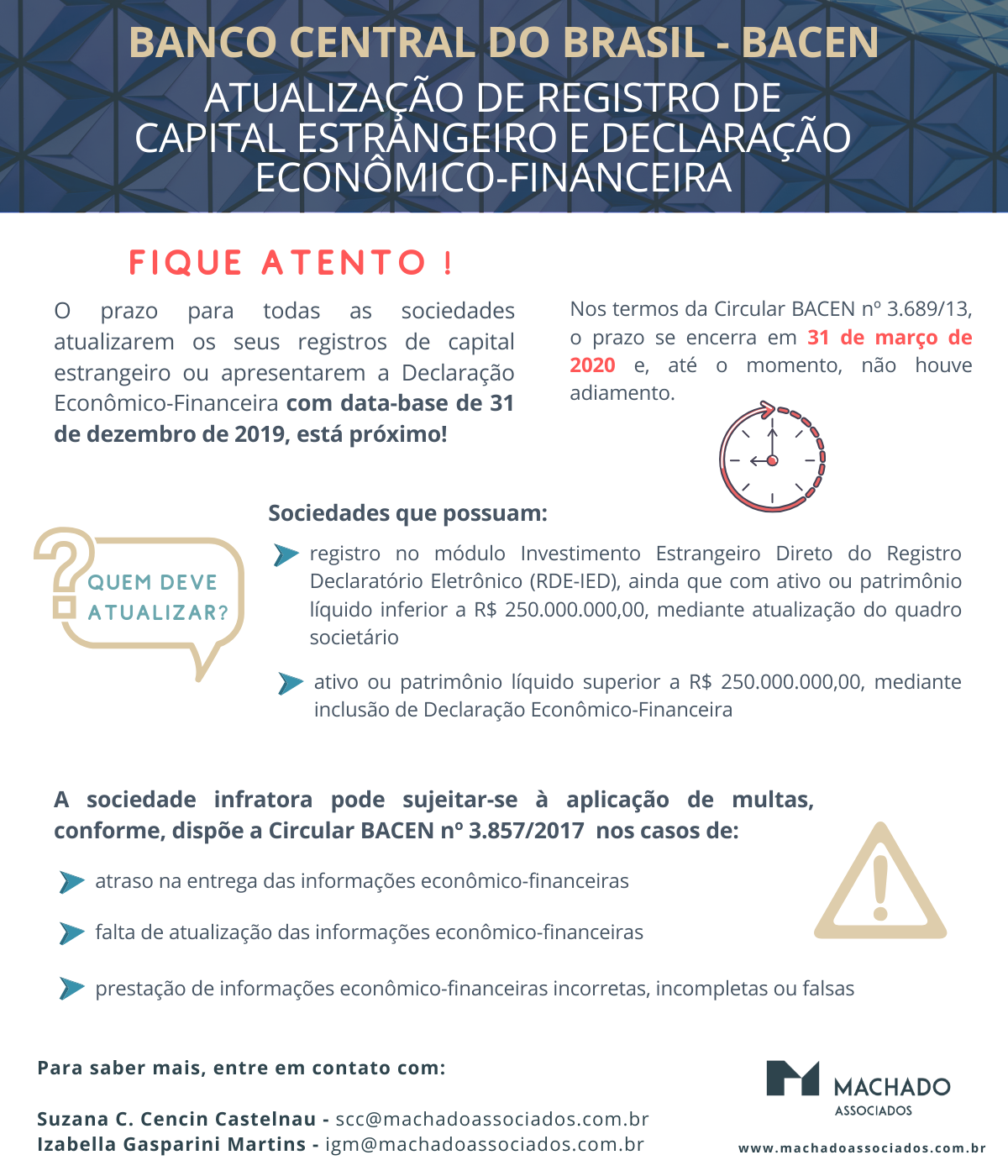 BACEN Atualização de registro de Capital Estrangeiro e